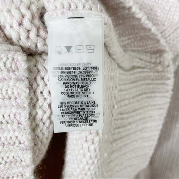 Elie Tahari chunky pink sparkle sweater - Picture 5 of 7